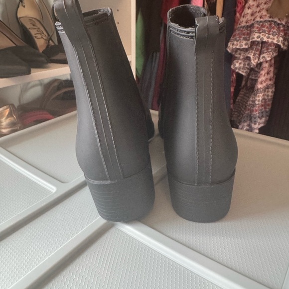 Jeffrey Campbell Mist Chelsea Black Rain Boots Size 9 - Picture 4 of 6